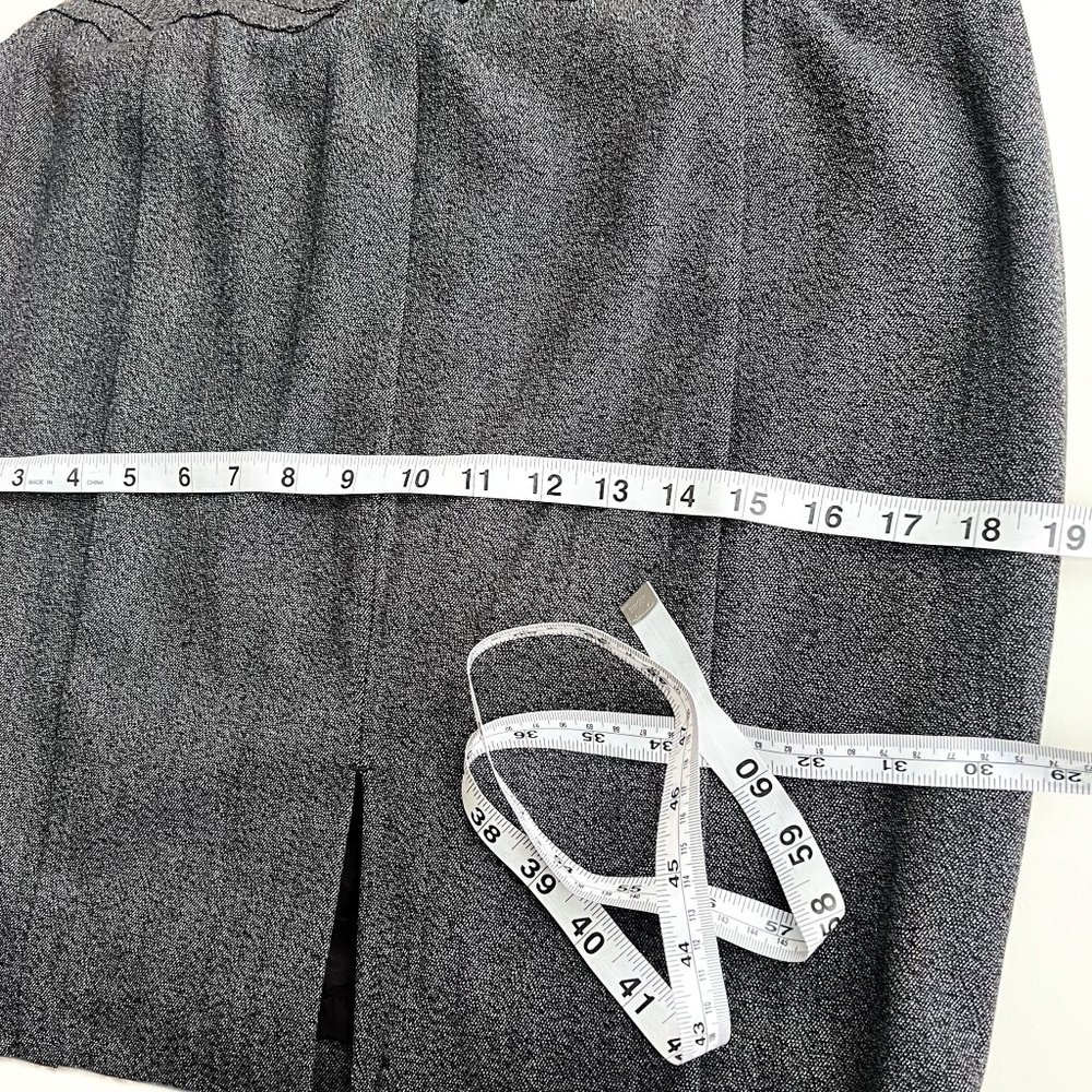 express dark grey pencil skirt w/side zip 6 - Picture 6 of 7